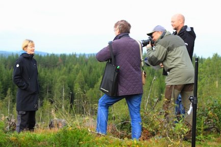 Vi Skogsägare, Land Lantbruk och AT på Föreningen Skogens höstexkrusion.